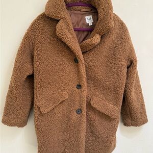 GAP Tan Sherpa Jacket girls 8 -11 years